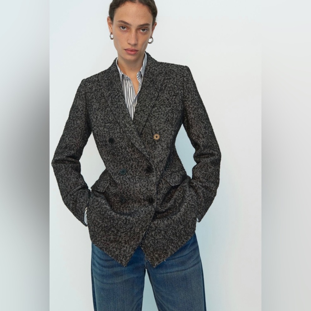 Zara wool blend blazer limited edition - Picture 1 of 3